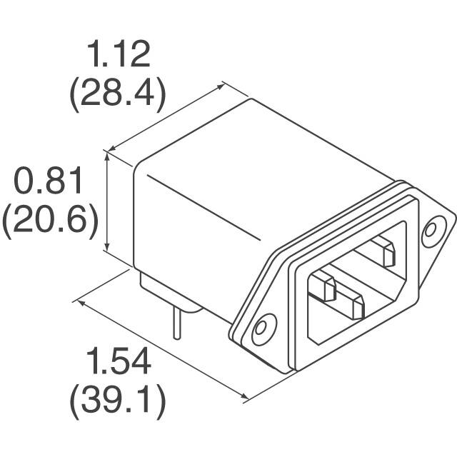 6609001-3 TE Connectivity Corcom Filters  Moduli di ingresso alimentazione (PEM)